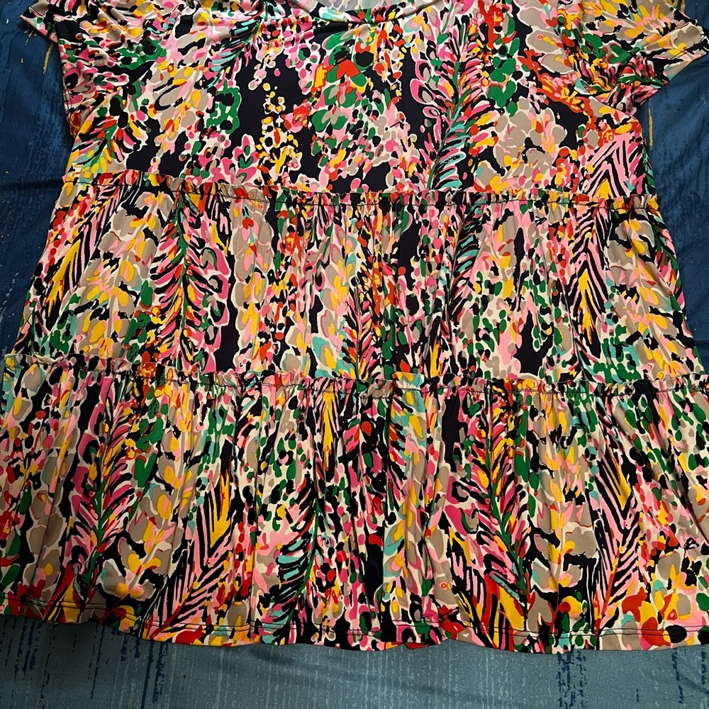 Beeson River Colorful Abstract Top